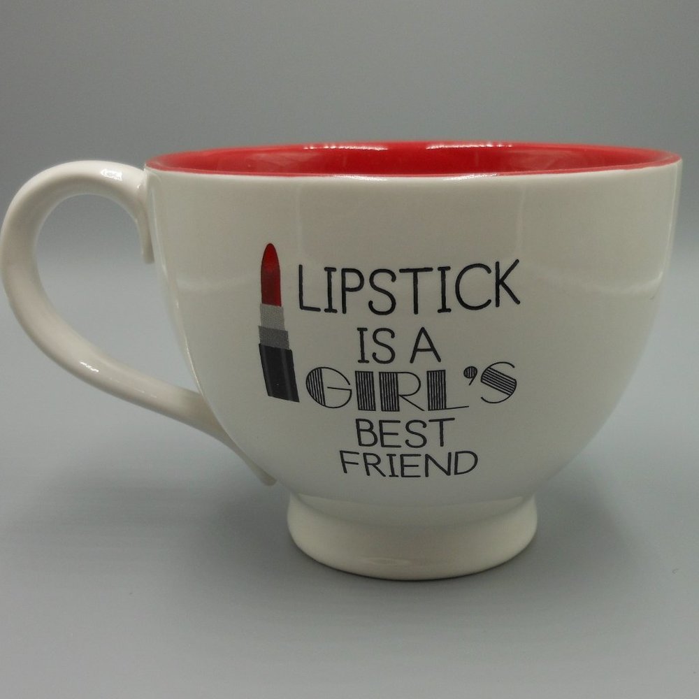 Lipstick Is A Girl's Best Friend Cup
